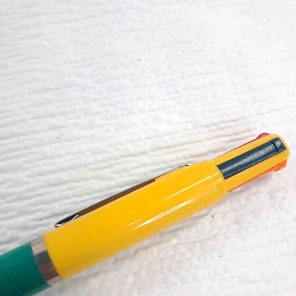 Vintage Pentech Fire Works Pen Multi‎ Colored Retractable Ball Point Fireworks